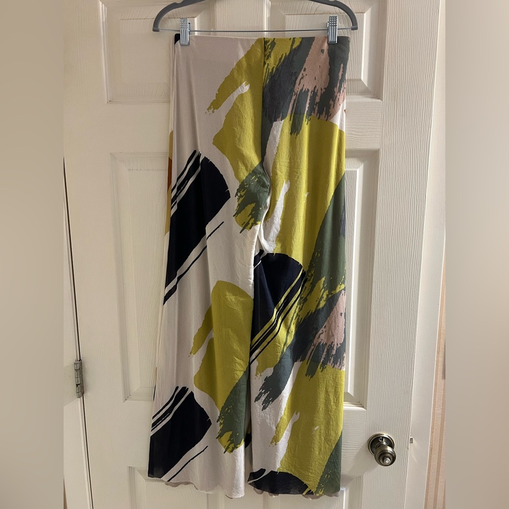 Petit Pois byViviana Abstract Brushstroke Pants- Olive, Black, Cream, Blush